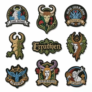 Biểu Tượng Tùy Chỉnh Sắt Trên Thêu Các Bản Vá Lỗi Thiết Kế Kích Thước Hoa Đính Cho Quần Áo Chủ Yếu Vải PU Móc Vòng Lặp Cá Nhân - Product Image 3