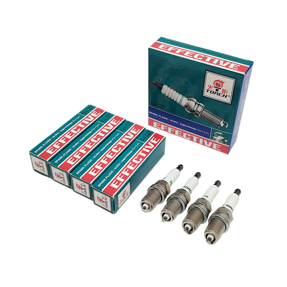 TORCH Spark Plug K6RF-11 Replace for NGK BKR6E-11 for Bosch FR8DCX+ Spark Plug for Champion OE039 Spark Plug for Denso K20PR-U11