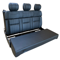 Sièges canapé-lit monospace caravane en cuir 3 places personnalisés avec design luxueux