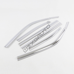 WZXD Side <b>Window</b> Deflectors Car <b>Window</b> Rain Wind Guards Chrome Trim <b>Vent</b> Visor for LAND CRUISER - Product Image 5