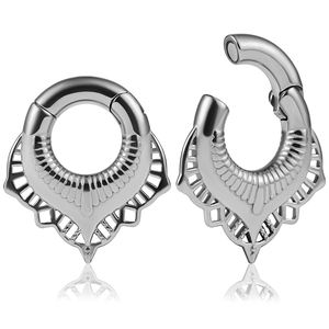 Pendientes de Acero Inoxidable 316L con Baño de Oro, Túneles para Orejas, Expansores, Tapones, Joyería Corporal para Bodas - Product Image 2