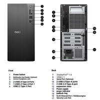 Ordinateur de bureau commercial d'origine Intel Core I3/i5/i7 13e génération 8 Go de RAM 512 Go de SSD GT730-4G Dells QVT1260