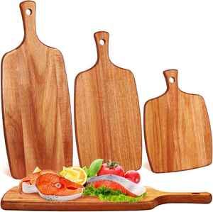 Wholesale Factory Custom Eco-Friendly Durable Natural Wood <b>Kitchen</b> Chopping Blocks Square Rectangle Shapes Stock MOQ 10 Pieces - Product Image 1