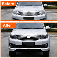 Feux avant LED Fortuner 2012-2015 3LENS Plug & Play Modification de l'éclairage avant Gauche et Droite Paire