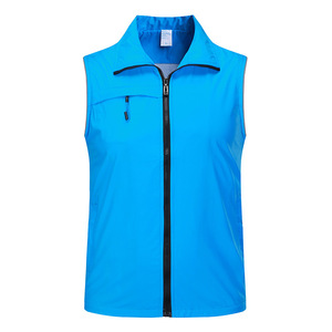 Gilet de sécurité réfléchissant jaune en tissu fin unisexe pour l'automne - Product Image 3