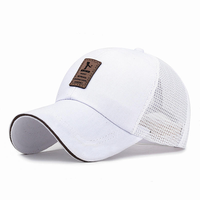 Casquettes en maille respirantes décontractées d'été pour hommes, casquettes de baseball simples en maille pour la protection solaire