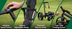 Voiturette de <span class=keywords><strong>golf</strong></span> électrique Icango G1 à suivi automatique avec 5 roues, batterie au lithium, autonomie jusqu'à 36 trous - Product Image 3