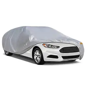 Copertura universale in tessuto rivestita in argento impermeabile antivento protezione solare per tutte le intemperie copertura auto