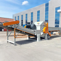 Broyeur de plastique automatique à haute efficacité avec boîte de vitesses pour le recyclage des bouteilles PET/PP/PE/PC Prix compétitif
