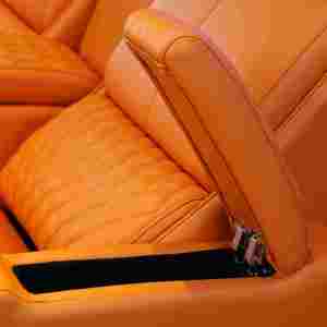 Asientos de <span class=keywords><strong>Cine</strong></span> en Casa Naranja <span class=keywords><strong>Premium</strong></span> con estilo, sofá de teatro artesanal cosido con diamantes de cuero, sillón reclinable eléctrico individual - Product Image 5