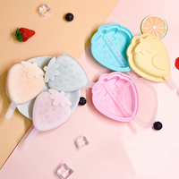 KK75 moule à glace en silicone pour bonbons à la crème glacée avec couvercle plateau de moule à glace en silicone Popsicle plateau de moule à crème glacée fait maison