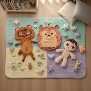 ตุ๊กตาแรคคูน/ตุ๊กตาเด็กชายแบบไม่มีไส้ ราคาถูก ผิวหนังนุ่ม ตุ๊กตาแรคคูนแบบกำหนดเอง ผิวหนังนุ่มสำหรับทำหมอน ของเล่นตุ๊กตาขนนุ่ม - Product Image 1