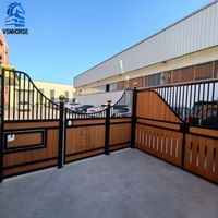 Écurie modulaire préfabriquée en bambou de 4 m, style européen, galvanisée à chaud, avec toit, personnalisable
