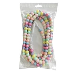 1 mètre <span class=keywords><strong>de</strong></span> long 2 en 1 Unique Fashion Jewelry Pearl Beaded Colorful USB Charging Cable for Phone - Product Image 5