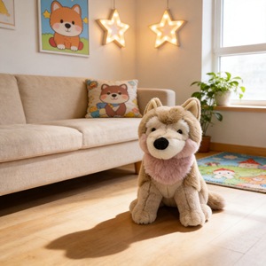 Peluche de perro Husky sin rostro, juguete de peluche suave, almohada para niños, decoración para habitación infantil - Product Image 1