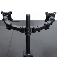 Support double moniteur entièrement réglable VESA 75x75/100x100 pour écrans d'ordinateur de 17 à 32 pouces