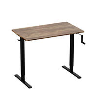 Table de bureau commerciale extensible et réglable en hauteur, en verre contemporain de haute qualité, 720mm-1180mm, modèle 2026