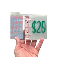 1000 Dollar Herausforderung sbuch Pocket Loose Leaf Cash Envelope 3 Ring Money Organizer Inhaber Mini Binder für Spar herausforderung