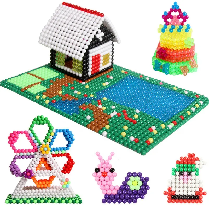 10 renk sihirli boncuk bulmaca y oyuncaklar PVA malzeme su eriyik kırmak boncuk seti Pop boncuk yaratıcı oyuncak shishikalite özelleştirilebilir