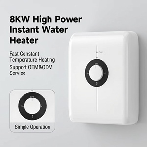 <span class=keywords><strong>Chauffe</strong></span>-<span class=keywords><strong>eau</strong></span> électrique instantané 8000W 220V, haute puissance, sans réservoir, température constante, chauffage rapide, économe en énergie, LED, plastique, anglais - Product Image 2