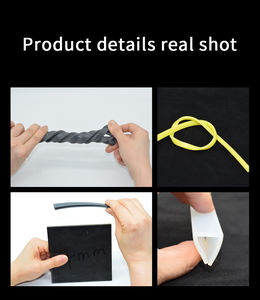 Profil en U en caoutchouc de silicone extrudé de 3 à 5 millimètres, service de découpe de <span class=keywords><strong>tuyau</strong></span> de coude automobile, bande d'étanchéité de bord flexible - Product Image 3