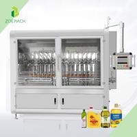 Machine à emballer d'étiquetage de bouchage de remplissage automatique de bouteilles d'huile végétale de cuisson comestible d'huile ligne