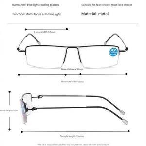 Gafas de Lectura Progresivas Multifocales Anti Luz Azul 2025, con Zoom Inteligente y sin Montura para Hombre - Product Image 6