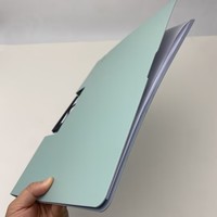 Carpeta de Archivo Plegable de PP con Clip Metálico Resistente, Carpeta de Escritorio para Documentos de Oficina