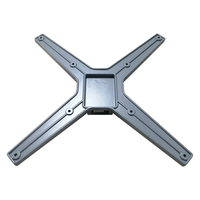 Base de table carrée noire en aluminium moulé de haute qualité, accessoires durables pour table