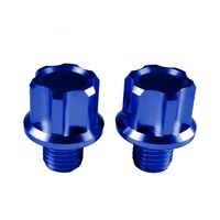 Vis d'adaptation de rétroviseur M10 en aluminium anodisé de haute qualité, ajustement universel pour pièces de modification de moto, scooter, Cafe Racer