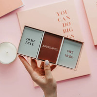 Stampa personalizzata manifestazione Mood Dream Vision Board Kit libro con immagini e citazioni Set di carte