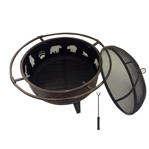 Vente directe en gros – Panier de barbecue multifonctionnel 2-en-1 et foyer extérieur - Product Image 5