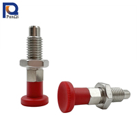 Rood-Rubber Getipt Rvs Verende Plunger Puller Borgpen Handmatig Intrekbare Indexering Zuiger Met Moer