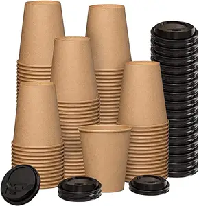 Boissons chaudes et froides personnalisées à bas prix, 8oz, 16oz, 22oz, jetables, impression de logo, tasses à café en papier ondulé