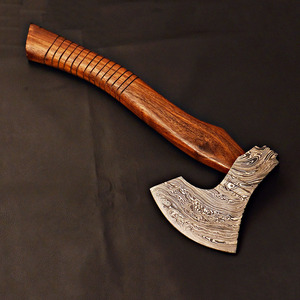 Heavy Duty Outdoor Camping Cutting <b>Axe</b> Wholesale Hand Forged Damascus Steel <b>Wood</b> Cutting <b>Axe</b> with Hardwood Handle - Product Image 4