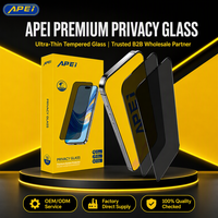 APEI Premium 28 °   Protection d'écran anti-espion pour iPhone 18 Pro Max/18 Duo, vente en gros, verre trempé antistatique ESD