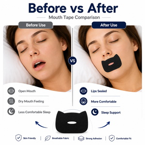 Cinta Bucal Negra de Marca Privada, Personalizada, Hipoalergénica, Deportiva, de Látex, para Dormir, para Respirar por la Nariz - Product Image 2