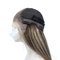 Peluca de Cabello Humano con Frente de Encaje Transparente 13x6, Cabello Liso, Gorro Ajustable, Sin Pegamento, Resistente al Calor