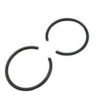 Anneaux de retenue en fil d'acier au carbone recouvert d'oxyde noir, amincis, pour trous et roulements, tailles 65Mn M5-M11, Chine