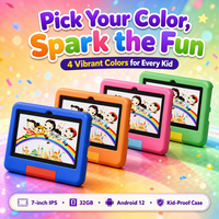 Tablette éducative pour enfants OEM 7 pouces Android 12 SC7731E Quad Core 4 Go 32 Go 3000 mAh WiFi