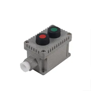 2 Way Push Button Box for Industrial control panel box Momentary explosion proof switch box ecletronic E-Stop Mushroom Button