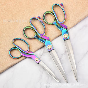 Ciseaux de tailleur en acier inoxydable Yangjiang 8,5 10,5 11 pouces, ciseaux de couture et de broderie de style allemand, plaqués titane - Product Image 4