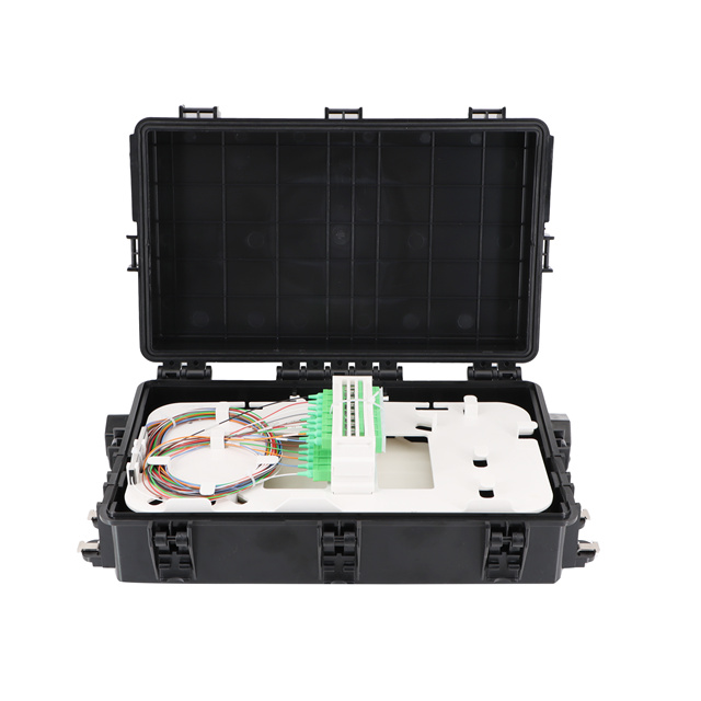 IP68 Waterproof Nap Distribution Box PP+GF PC 4 Input Ports Outdoor 16 Core Fiber Box Ftth Wall Box Fiber Optic CTO