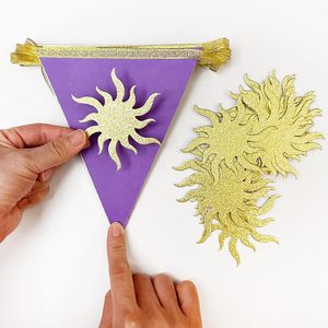 Decoraciones <span class=keywords><strong>para</strong></span> Fiesta Sol de la Tierra, Guirnalda de <span class=keywords><strong>Banderines</strong></span> Triangulares de Papel <span class=keywords><strong>con</strong></span> Sol Dorado <span class=keywords><strong>para</strong></span> <span class=keywords><strong>Cumpleaños</strong></span> y Baby Shower - Product Image 4