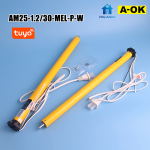 Motor Tubular Inteligente WiFi Tuya de 25 mm A-OK, Control por Voz a través de Aplicación, Compatible con Alexa y Google Home, Persianas Enrollables Electrónicas con Límite Electrónico Silencioso OEM - Product Image 2