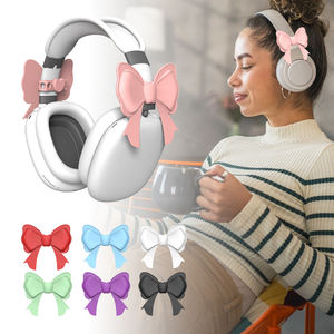 Paquete de 2 adornos para auriculares con lazo, adornos antideslizantes para almohadillas para los oídos, accesorio coqueto para mujeres y niñas - Product Image 2