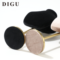 Présentoir de Luxe DIGU en Velours pour Colliers, Ensemble de Bustes avec Base Métallique, Support à Bijoux pour Pendentifs, Idéal pour Magasin de Détail et Présentation de Bijoux de Mariage