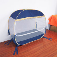 Moustiquaire carrée élégante en satin et dentelle pour bébé, pliable, pop-up, pour chambre d'été, protection de lit bébé