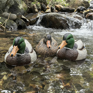 Leurre de <span class=keywords><strong>canard</strong></span> flottant en EVA haute simulation pour la chasse en extérieur, modèle animal réaliste pour la pêche en eau, appât pour oiseaux aquatiques - Product Image 6
