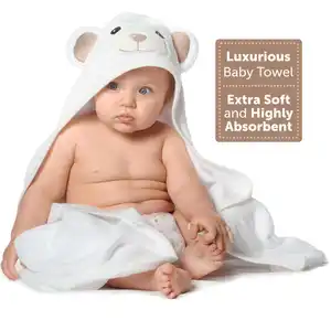 2023 высококачественное бамбуковое детское полотенце-пончо в форме животного с капюшоном, детское мягкое банное полотенце